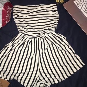 striped romper